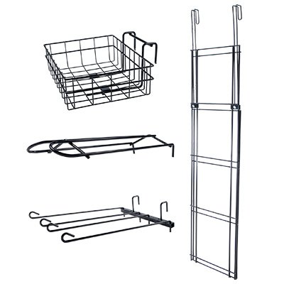 5 tier Interchangeable Saddle Rack system with basket, saddle rack, and mini pad rack