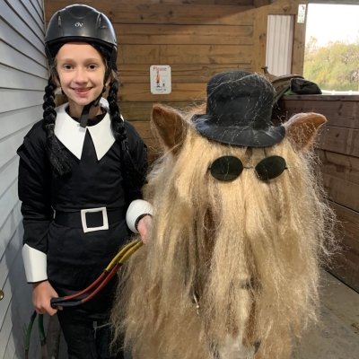 Horse Costume - Wednesday and Cousin IT