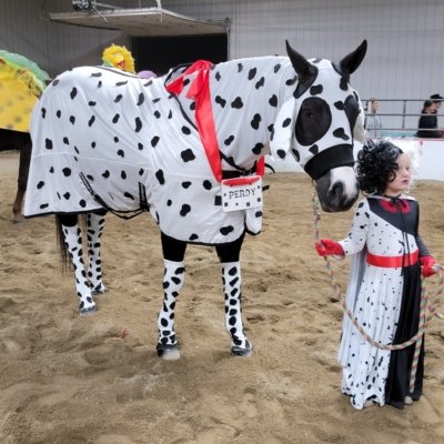 Horse Costume - Cruella and her Dalmatian