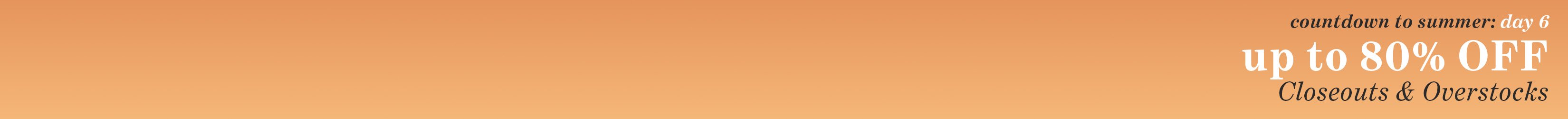 
<!-- AltImageNameForCategory -->
Countdown to Summer: Day 6