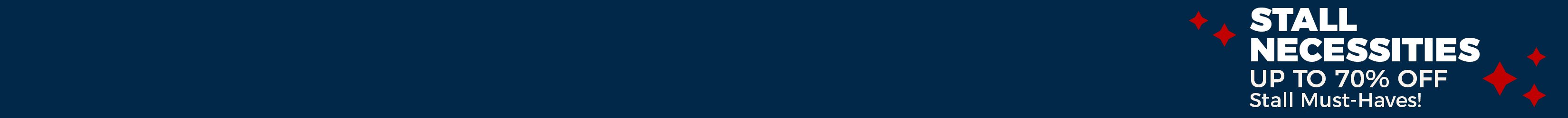 
<!-- AltImageNameForCategory -->
Stall Must-Haves