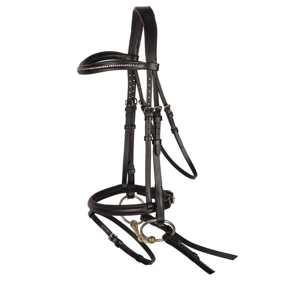 A Beautiful Crystal Dressage Bridle for Comfort and Style