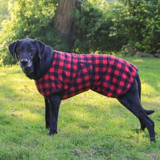 Dura-Tech Buffalo Plaid Fleece Dog Coatimage
