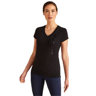 Ariat Ladies Vertical Logo V T-Shirtimage