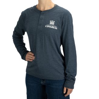 2024 Quarter Horse Congress Henley Long Sleeve Shirtimage
