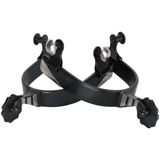 Schneiders® Black Steel Cloverleaf Spursimage