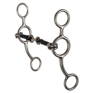 Schneiders® Twisted Wire Dog Bone Stainless Steel Snaffle Bitimage