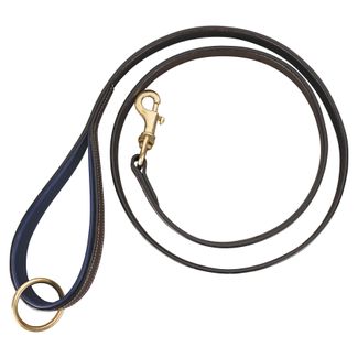 K3DE Leather Dog Leash with Padded Handle - 6' Long