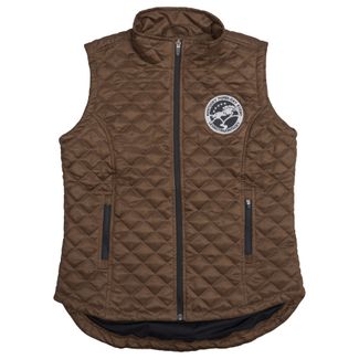 K3DE Ladies Quilted Suede Vestimage