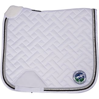 K3DE Satin Dressage Saddle Pad with Crystals