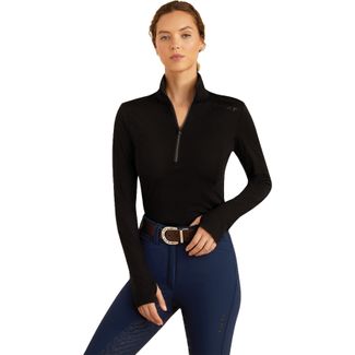 Ariat® Ladies Chevoit Quarter Zip Wool Baselayerimage
