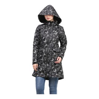 Equine Couture Ladies Linear Horse Full Length Rain Jacketimage