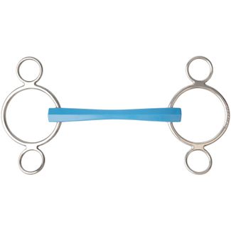 Metalab® Flexi 3-Ring Semi-Soft Mullen Continental Gag Bitimage