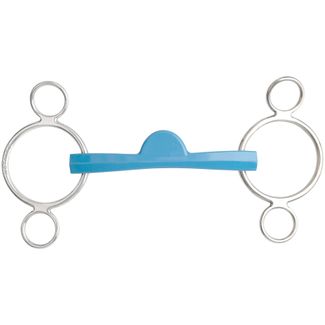 Metalab® Flexi 3-Ring Semi-Soft Ported Mullen Continental Gag Bitimage