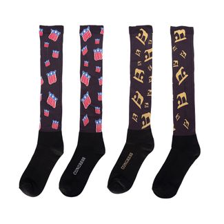2025 Congress Nylon Printed Tall English Boot Sock
