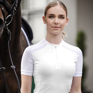 ELT Ladies Nancy Functional 1/4 Zip Short Sleeve Shirtimage