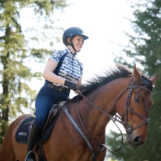 Kerrits Ladies EquiBreeze Ice Fil Printed Short Sleeve Shirtimage