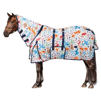 Schneiders® Soft Interlock Mesh™ II Woodland Attached Neck Euro Bellyband Fly Sheetimage