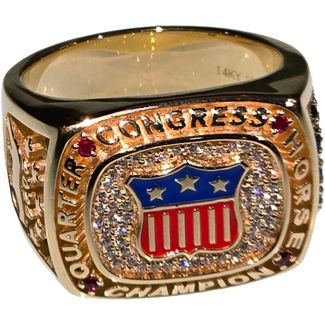 2025 Congress Finalist Cushion Cut 14K Yellow Gold Ringimage