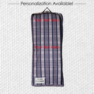 Medium Embroidery - Hunt Club Plaid Bridle Bag -2 Lineimage