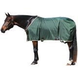 Big "D" Open Front Nylon Stable Sheet38986_forestgreenbeige.jpg image