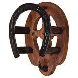 Berlin Brass and Wood Fancy Horseshoe Bridle Brackets41448c_black.jpg image