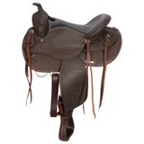 Double S Two-Tone Western Saddle45382_darkoil.jpg image