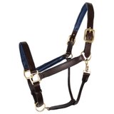Schneiders® Double Stitch Contrast Color Padded Leather Halter45474_brownnavy.jpg image