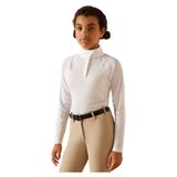 Ariat Girls Sunstopper 3.0 Show Shirt Long Sleeve46013_white.jpg image