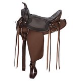Schneiders® Leather-Cordura Western Trail Saddle46054_darkoil.jpg image