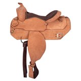 Double S Jackson II Roughout Work Saddle46058_lightoil.jpg image