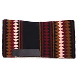 Billy Royal® Fleece Bottom Contoured Saddle Pad - 34 x 4046362_blackburgundyrust.jpg image