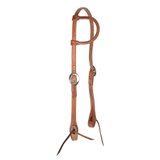 Billy Royal® Rolled One Ear Finished Hermann Oak Headstall46424_lightoil.jpg image