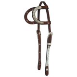 Schneiders® Two Ear Silver Plated Western Show Headstall46428_darkoil.jpg image