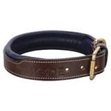 K3DE Padded Leather Dog Collar46755_havana.jpg image