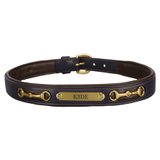 K3DE Padded Leather Belt with Snaffle Bits46780_brownnavy.jpg image