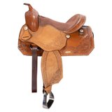 Schneiders® Floral Tooled Western Saddle47075_natural.jpg image