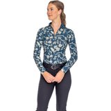 Kastel Denmark Sailor Blue French Tulip Quarter Zip Long Sleeve Sun Shirt47108_blue.jpg image