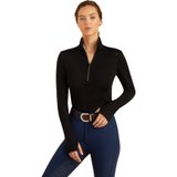 Ariat® Ladies Chevoit Quarter Zip Wool Baselayer47141_black.jpg image