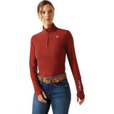 Ariat® Ladies Lowell 3.0 Quarter Zip Baselayer47142_madderbrown.jpg image