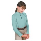 Ovation Kids Quarter Zip Long Sleeve SunShirt47224_aquaopenwater.jpg image