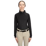 Romfh Ladies Quarter Zip Long Sleeve Sun Shirt47239_black.jpg image