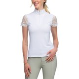 Kastel Denmark Ladies Galloon Lace Short Sleeve Sun Shirt47347_white.jpg image