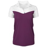 Dapplebay Ladies 1/4 Zip Short Sleeve Lady Show Top47534_plum.jpg image