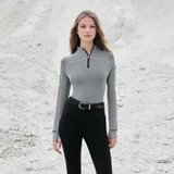 LeMieux® Ladies Aspen Herringbone Long Sleeve Base Layer47701_blackherringbone.jpg image