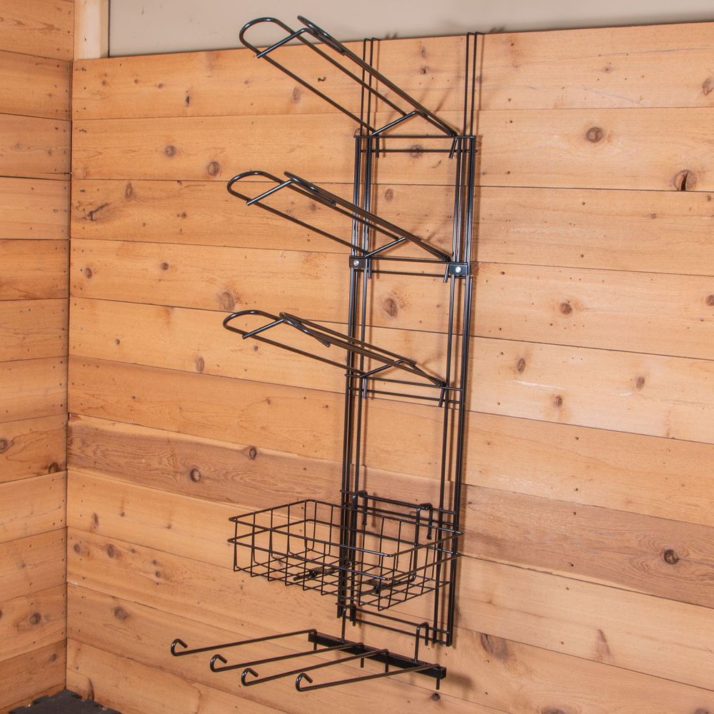 Easy-Up® 5 Tier Main Frame with 3 Saddle Racks, Basket & Swing Arm Rack