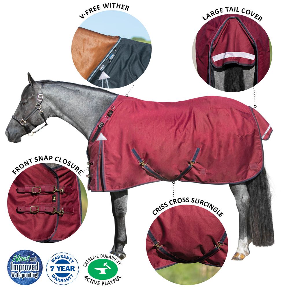 ARMORFlex® Challenger V-Free® Fit Heavyweight Turnout Blanket - Surcingle