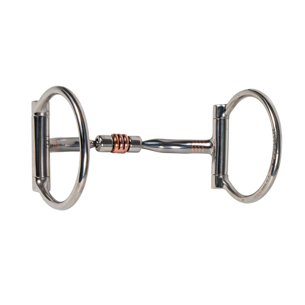 Myler Western D Ring Comfort Snaffle Bit with Copper Roller | Schneiders