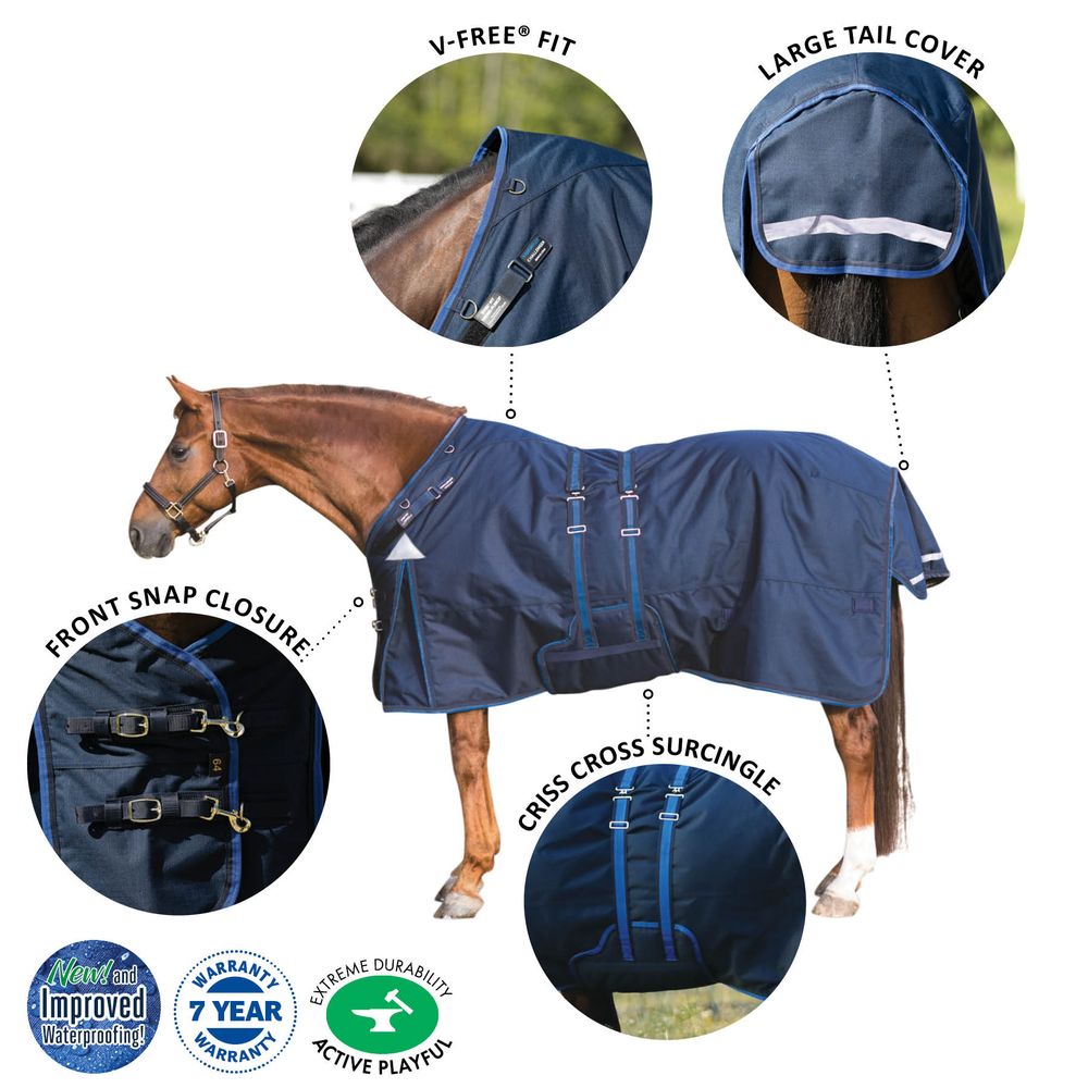 ARMORFlex® Challenger VTEK® Fit Medium Weight Turnout Blanket � Bellyband