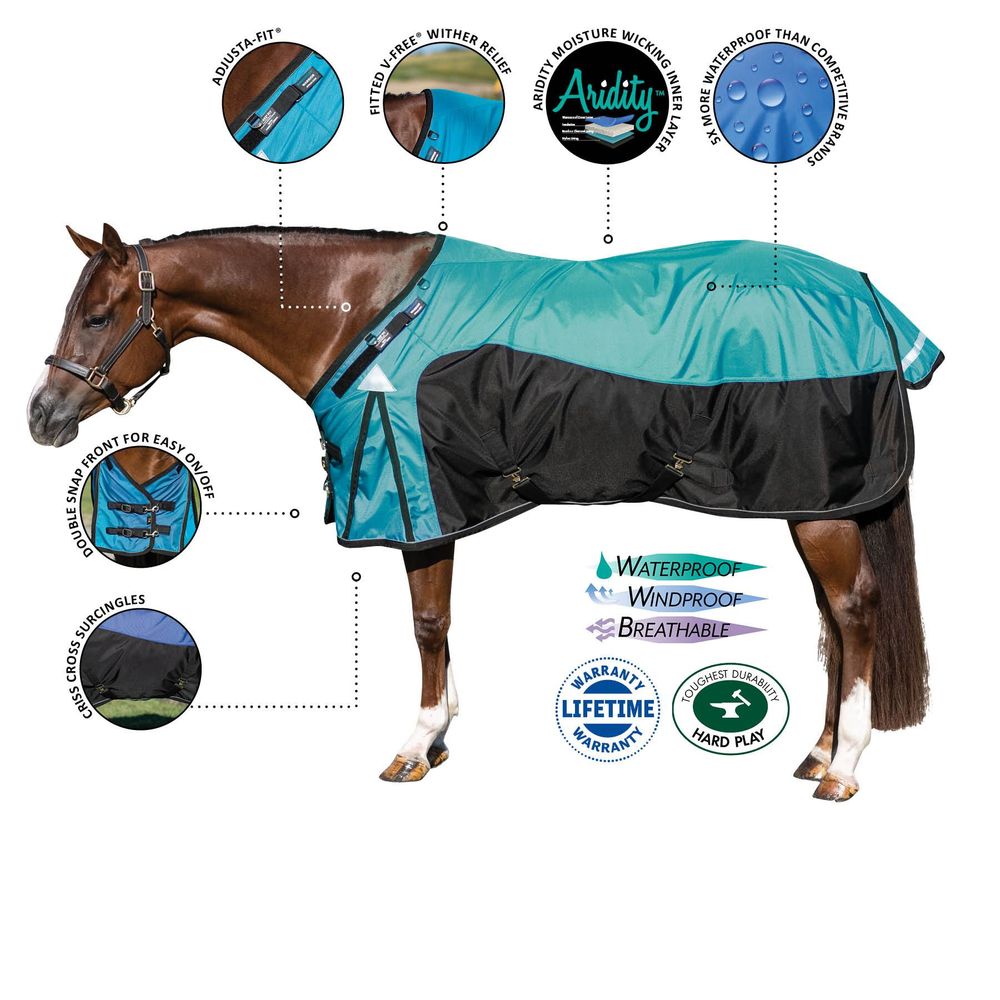 ARMORFlex® Warrior V-Free® Fit Turnout Sheet � Surcingle